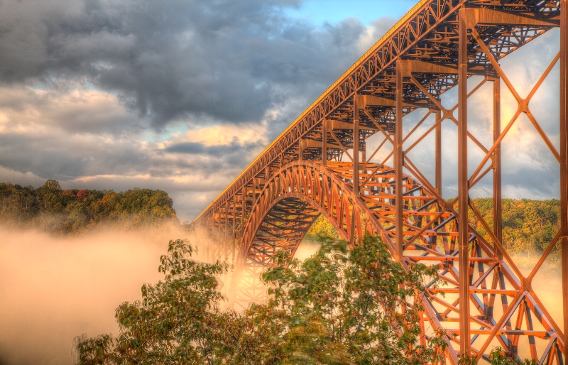 New River Bridge Sunrise