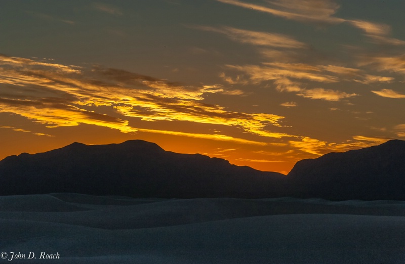Sunset at White Sands #1 - ID: 13503773 © John D. Roach