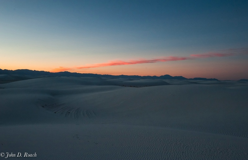Sunset at White Sands #2 - ID: 13503774 © John D. Roach