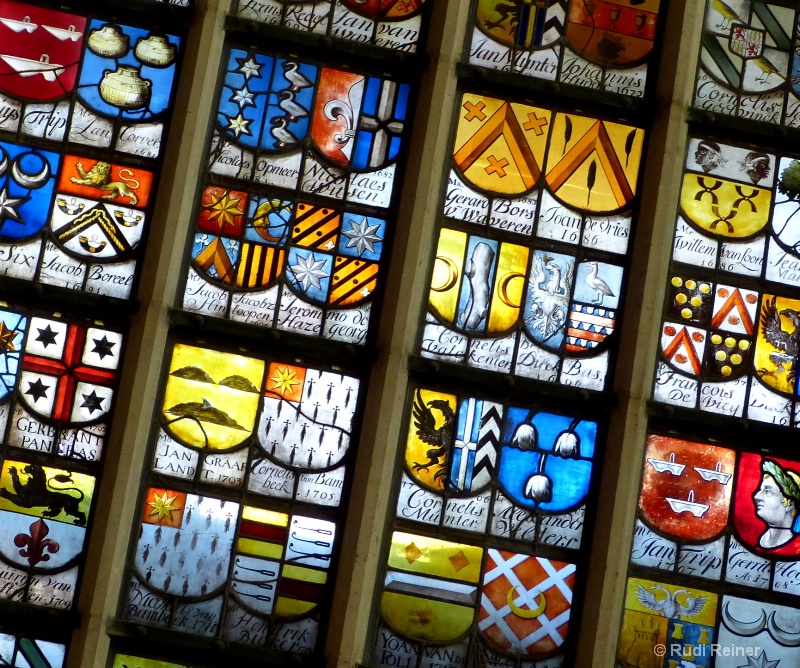 Old stained glass #2, Amsterdam