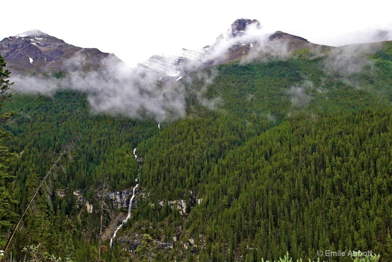 Clouds over Bridal Veil Falls