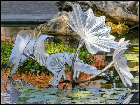 Glass Waterlilies