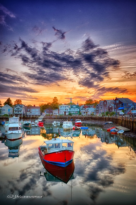 Sunset In The Harbor