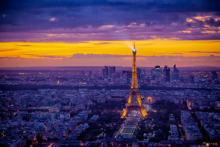 Sunset in the City of Light