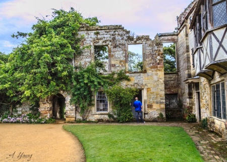 Inside the Scotney Castle Ruins