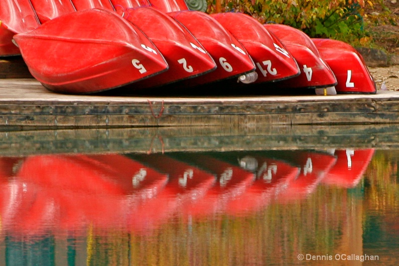 518 red canoes