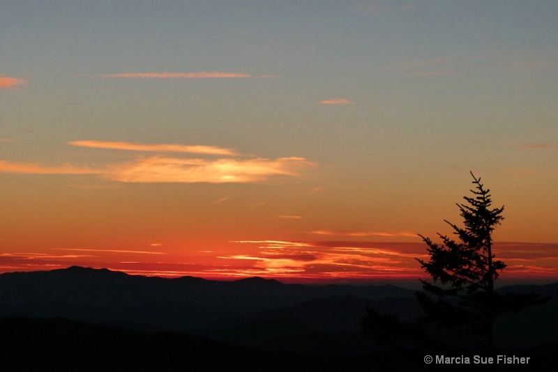 Sunset from Clingman's Dome, TN