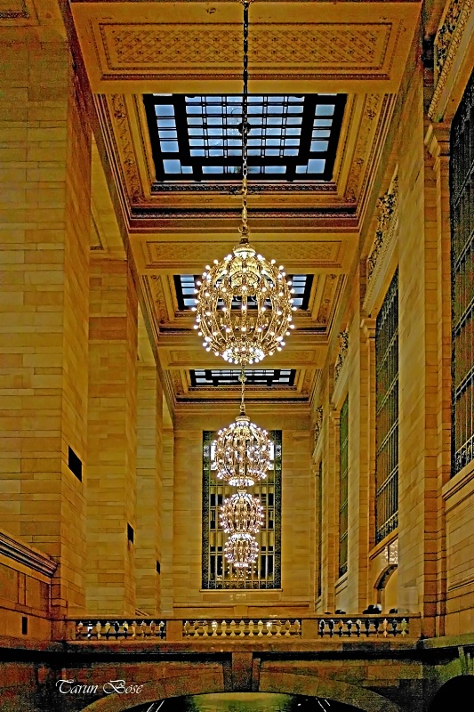 Chandeliers at Grand central station, NYC.