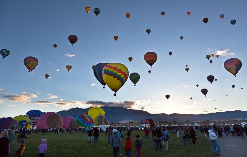 Balloon Rise Sunrise - ID: 13561052 © Patricia A. Casey
