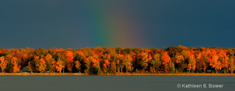 Autumn Rainbow at the Lake
