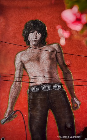Tribute to Jim Morrison in Venice Beach, CA
