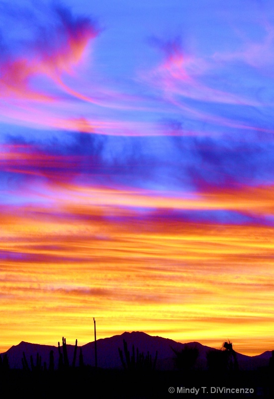 Baja Sunrise over the mountains