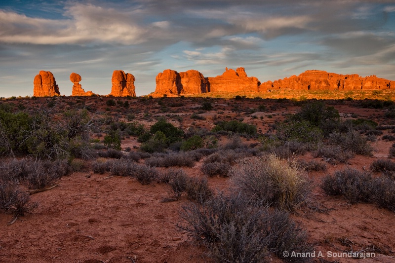 Arches at Sunset