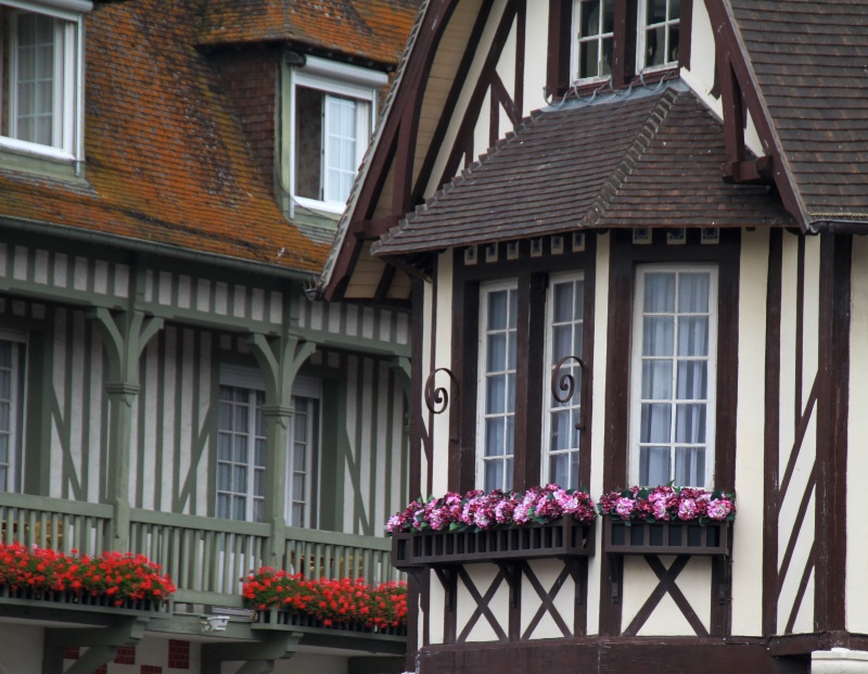 Deauville, Normandy: typical houses