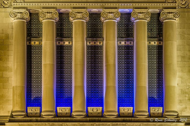 Indiana World War Memorial at Night