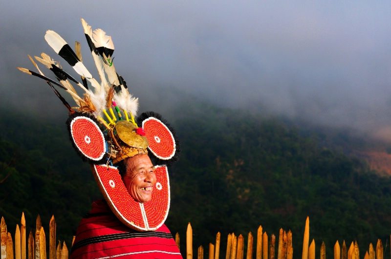 Naga Ethnic Leader on Naga Mountain