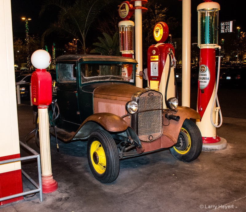 Antique Gas Station at The Grove in Los Angeles