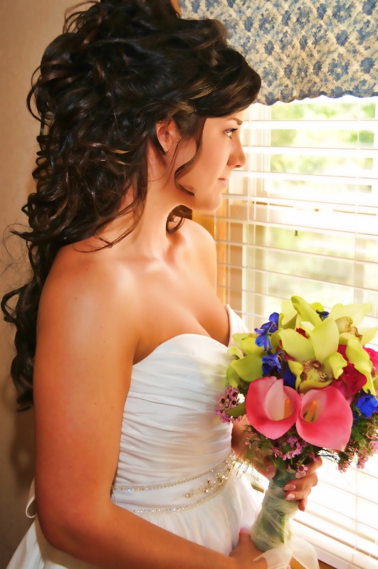 Window lit Bride