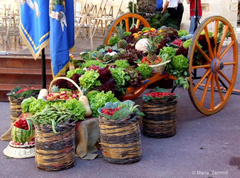 Vegetable show at San Anton Gardens, Malta