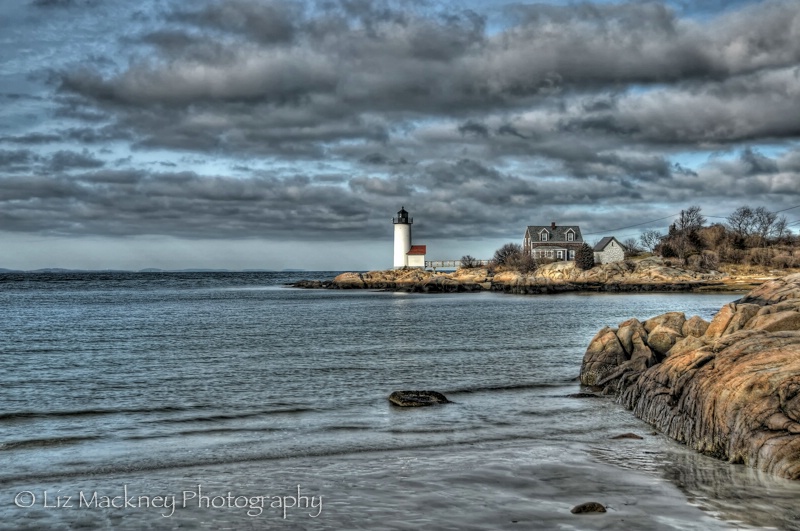 Annisquam Lighthouse As A Winter Storm Moves In