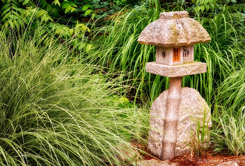 " Japanese  Stone Lantern "