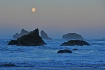Moonset at Bandon