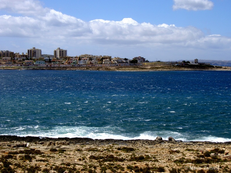 View of Qawra, Malta
