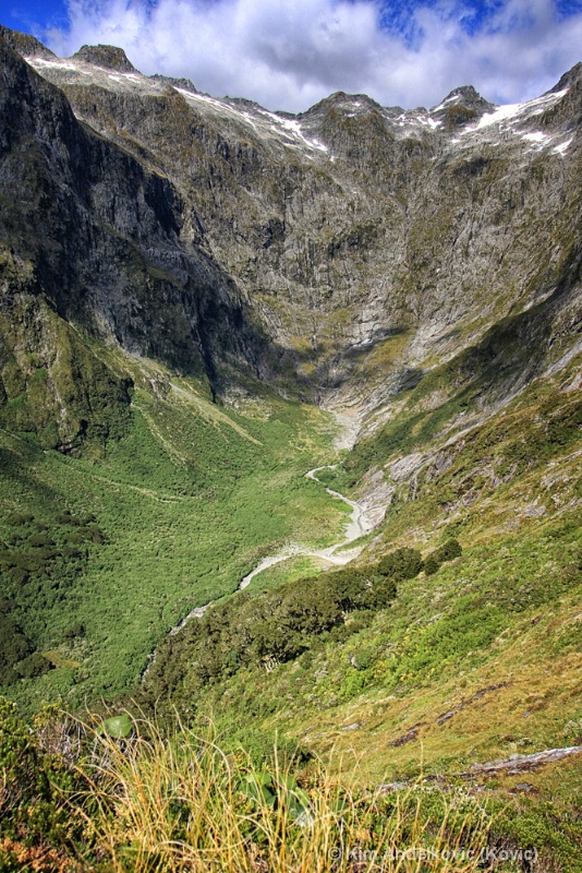 Milford Track Walk - Going up