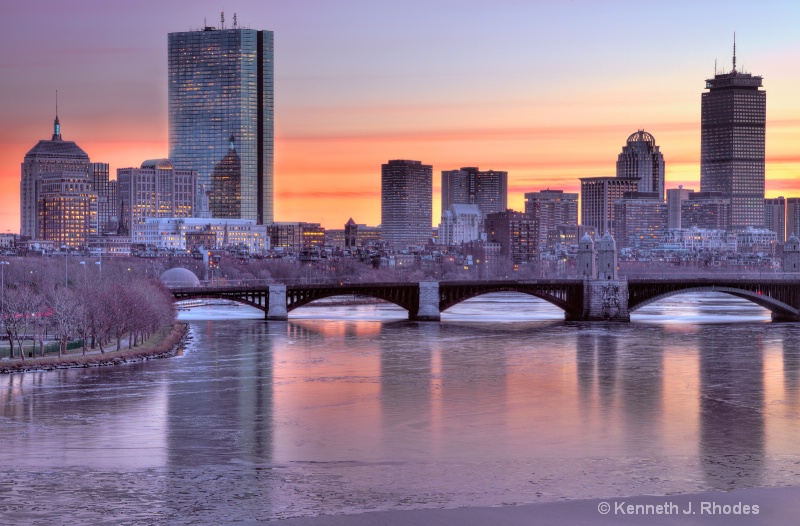 Boston Winter Sunset