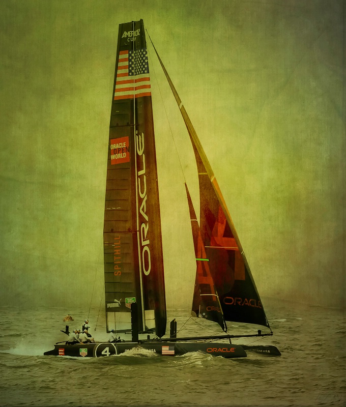 Team Oracle_Spithill_Sailing in the Fog on S.F. B 