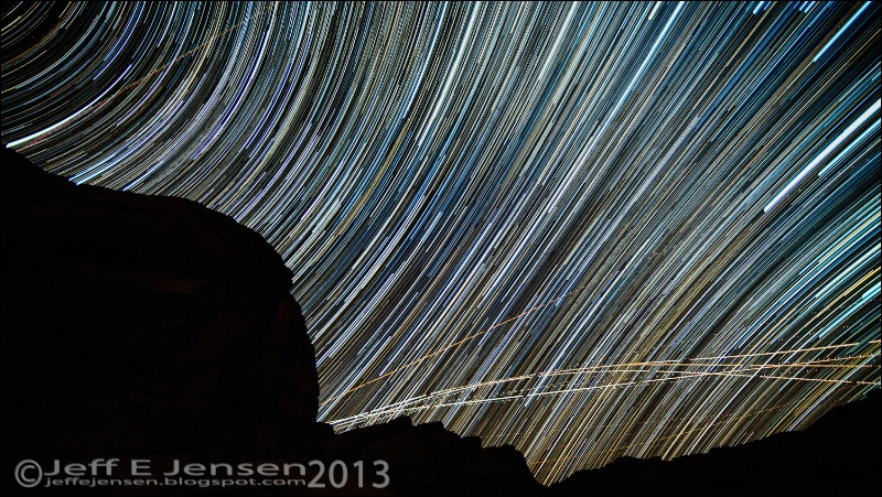 Star Trails over Valley Of Fire