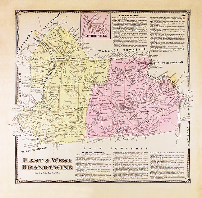 East & West Brandywine PA - Whitmer Map Repro. - ID: 13660275 © Timlyn W. Vaughan