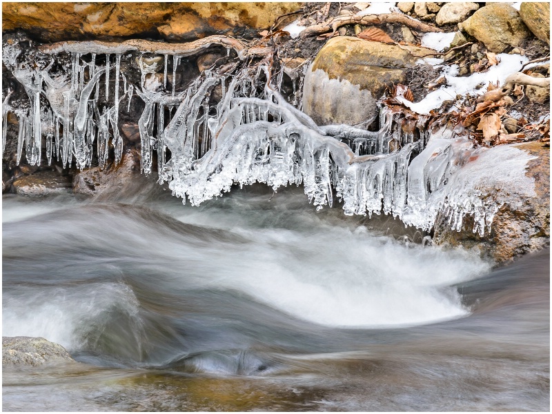 Ice in the creek
