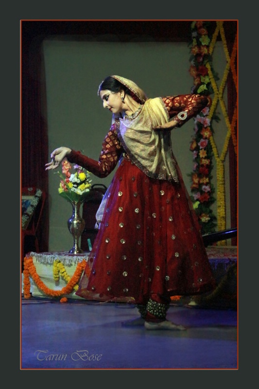 Kathak Dancer performing.