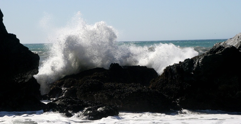 Frozen water, Shelter Cove, CA