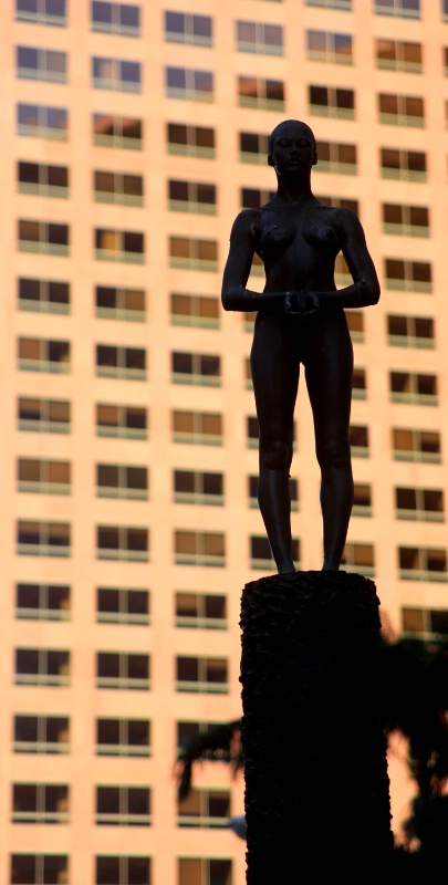 Statue silhouette, Los Angeles