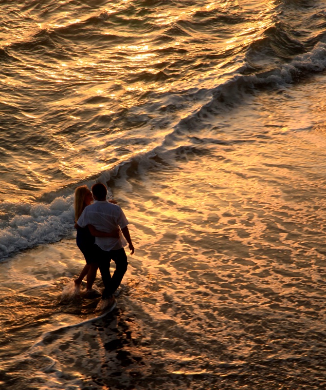 Couple at Sunset, Laguna, CA