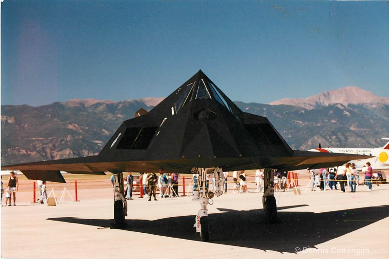 F-117 Stealth Aircraft at Peterson AFB Airshow - ID: 13676869 © Dennis K. Cottongim