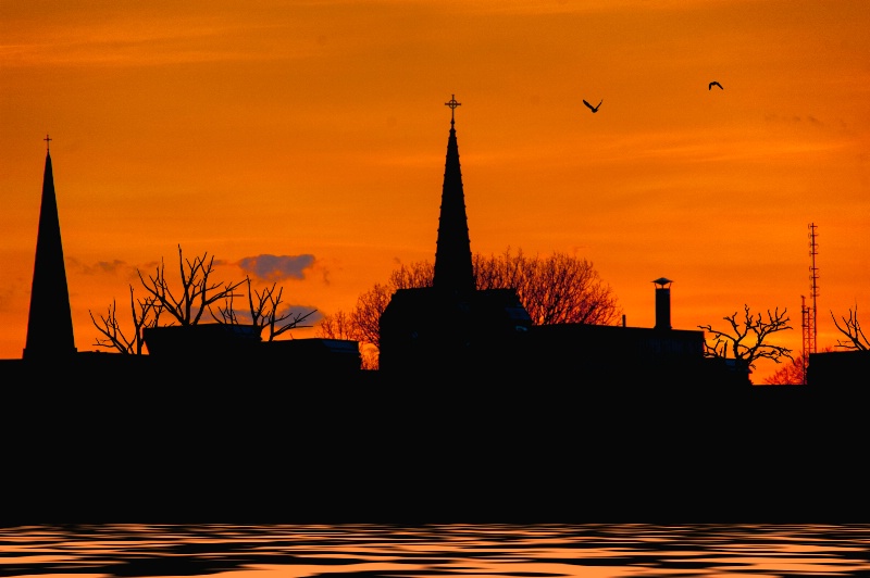 Sunset In A Small Town