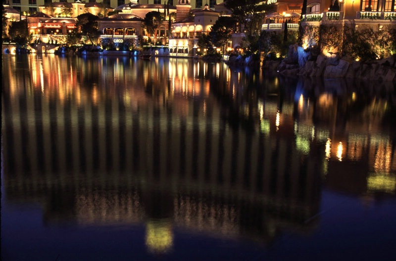 Bellagio Hotel reflection, Las Vegas, NV