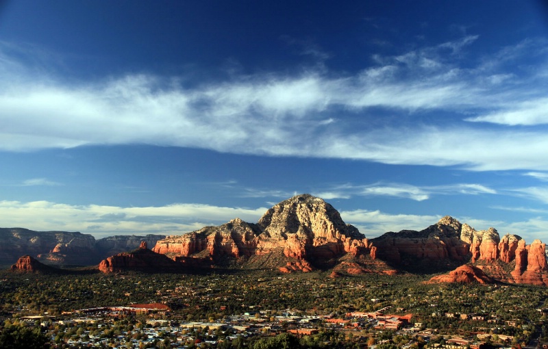 View of Sedona from Airport Road, AZ 