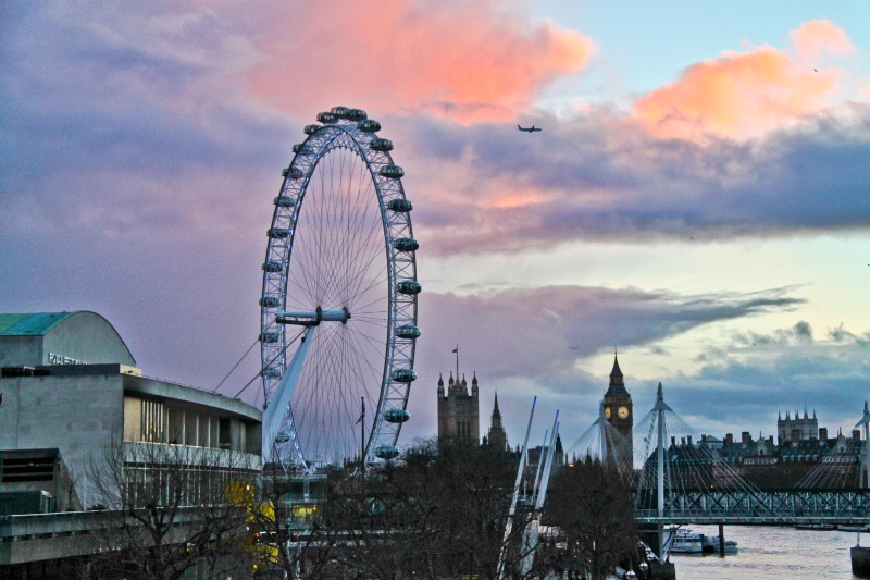 London Eye from Waterloo Bridge