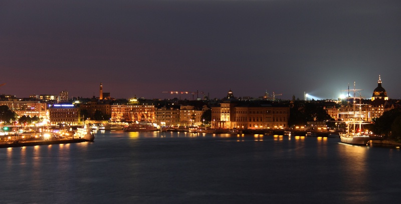 Stockholm city by night