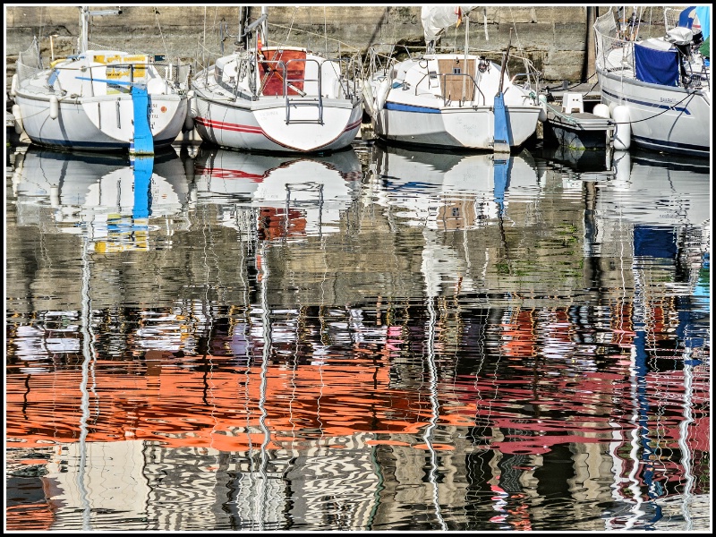 Sailboats Reflection