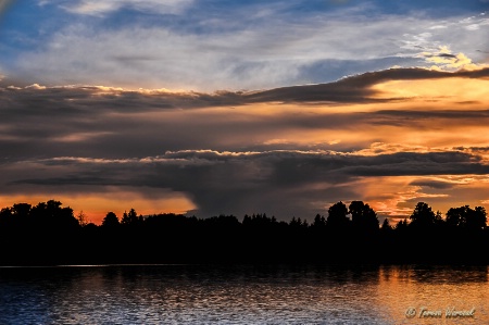 weird clouds over Lake Sztum