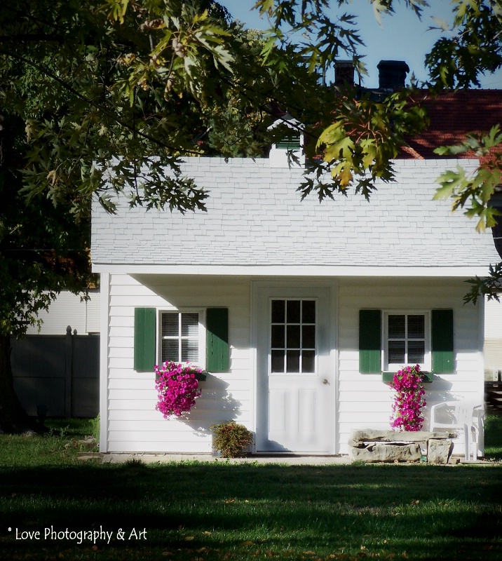 little white cottage