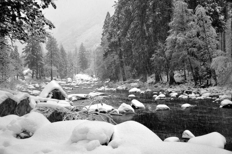 Snowing On the Merced