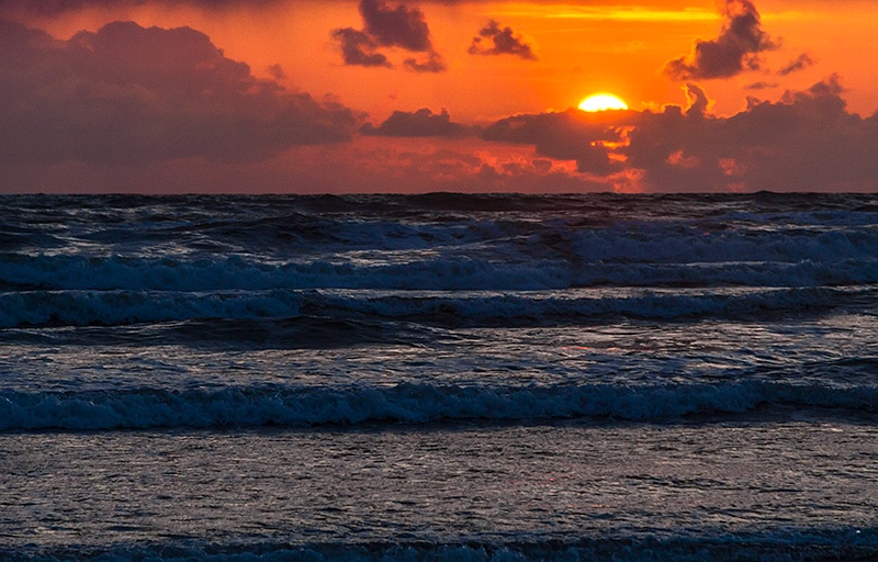 Seaside At Sunset