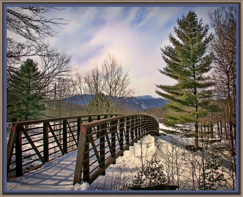 Vermont Stowe hiking trail - ID: 13723342 © BARBARA TURNER