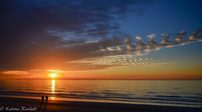 Sunrise at Galveston Beach, Texas